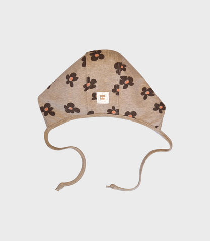 CHOCOLATE FLOWER BONNET