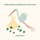SWAN BODYSUIT＋BIB GIFT BOX SET