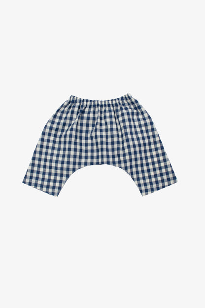 BLUE GINGHAM CHECK PANTS