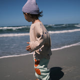 BLUEBERRY WAFFLE OVERSIZED LONG SLEEVE T-SHIRT