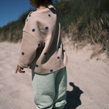 BLUEBERRY WAFFLE OVERSIZED LONG SLEEVE T-SHIRT