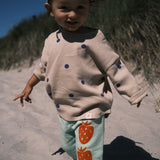 BLUEBERRY WAFFLE OVERSIZED LONG SLEEVE T-SHIRT