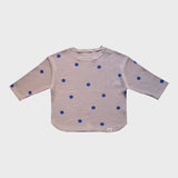 BLUEBERRY WAFFLE OVERSIZED LONG SLEEVE T-SHIRT
