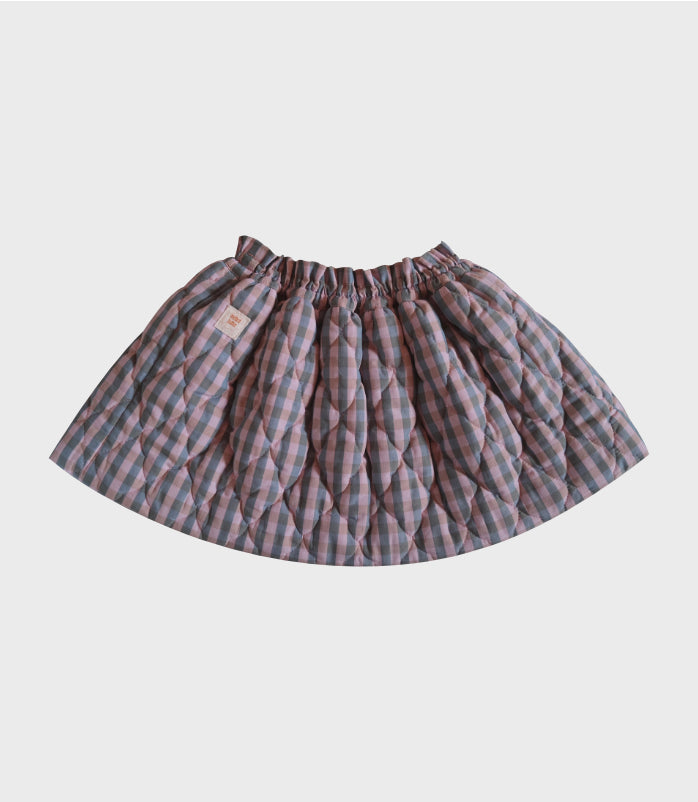 CHECK QUILT SKIRT