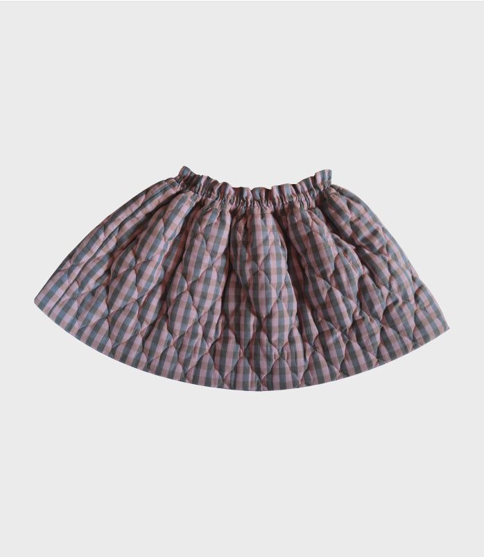 CHECK QUILT SKIRT